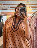Thea Two Tone Dot Top