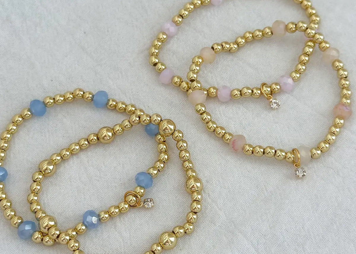 Anna Banana Gold Stretch Bracelets