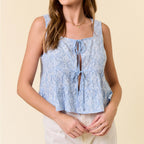 Isla Eyelet Tie Tank