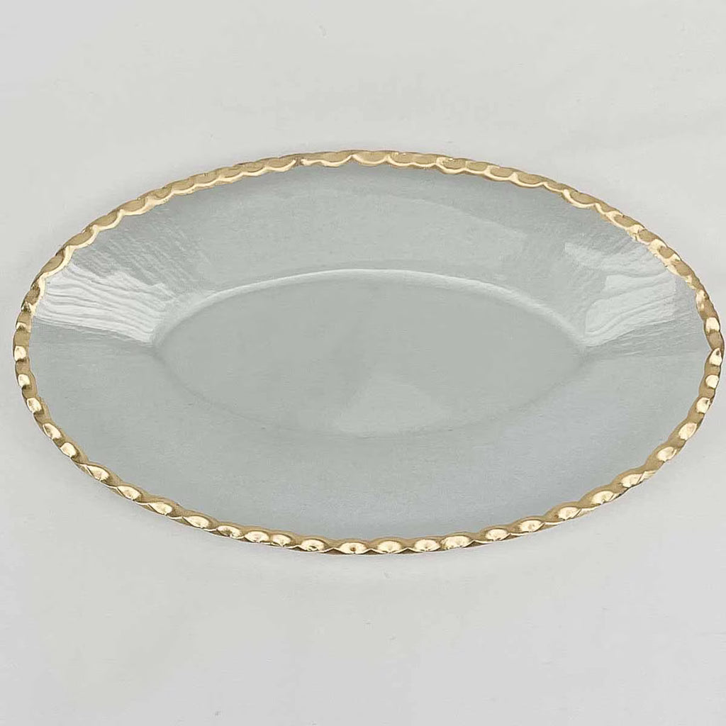 Cordova Glass Oval Serving Tray