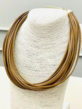 242 Leather Strand Necklace