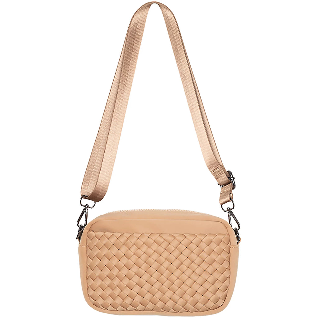 Katydid Camel Woven Crossbody