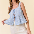 Isla Eyelet Tie Tank