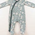 Wild West Blue Baby Footie