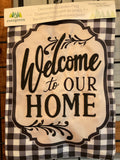Gingham Welcome Flag