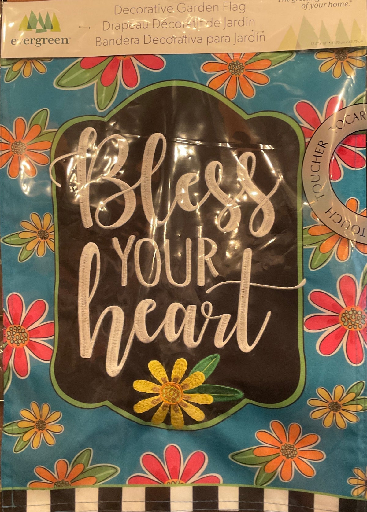 Floral Bless Your Heart Garden Flag