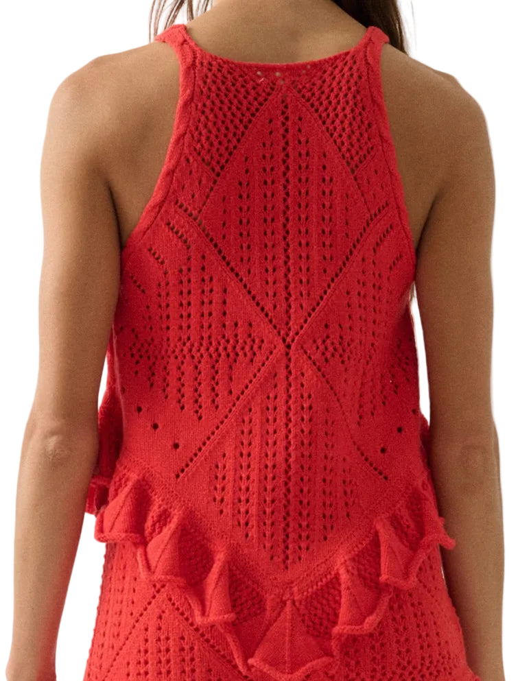 Fable Crochet Ruffle Tank