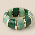 Green Resin Block Bracelet