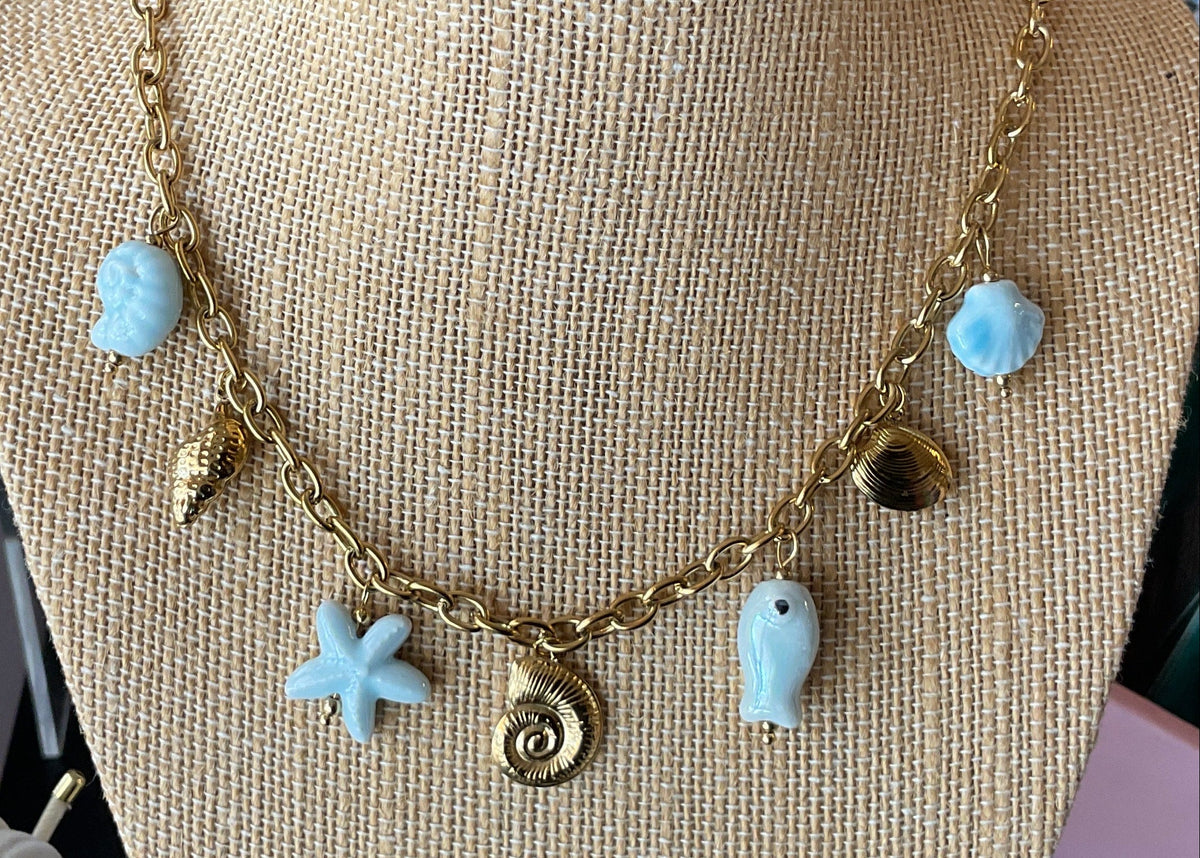 Hart Designs Coastal Mix Charm Necklace