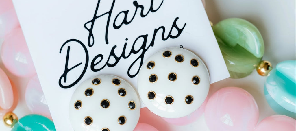Hart Designs Polka Dot Stud