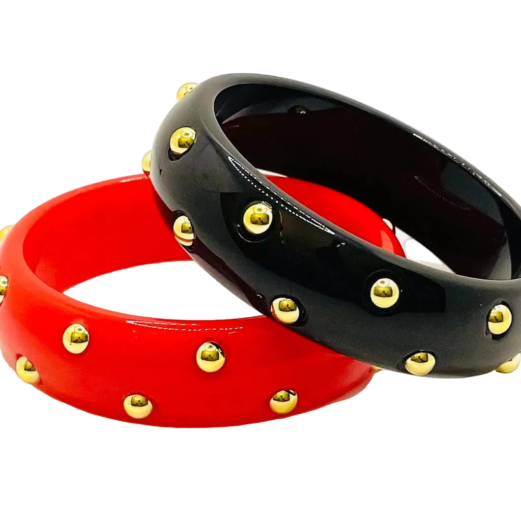 242 Studded Acrylic Bangle