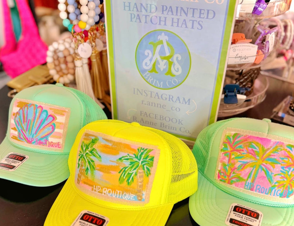 R Anne Brim Co. Hand Painted Hat