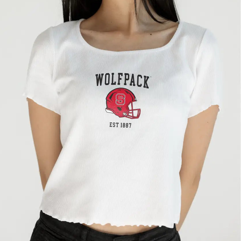 NC State Wolfpack Helmet Baby Tee