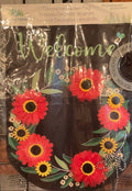 Welcome Wreath Garden Flag
