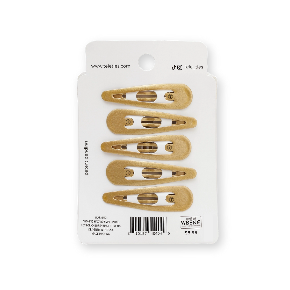 TELETIES Snap Clip | 6 Count