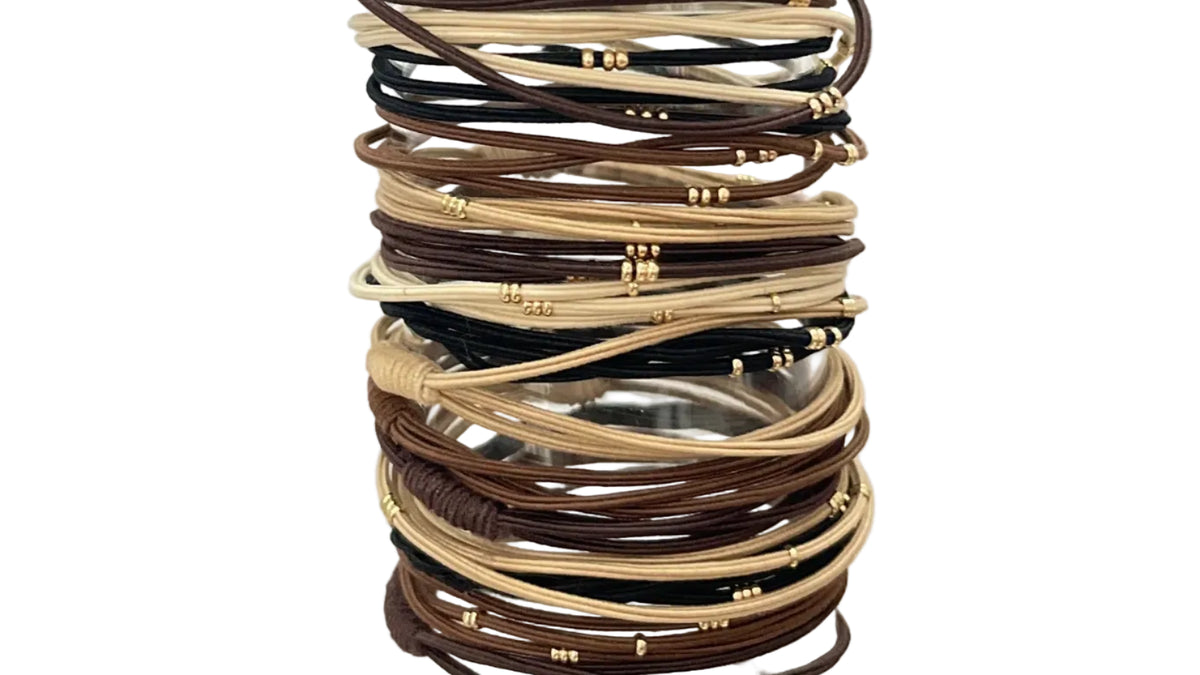 Alex Carol Bracelet Hair Ties Gold Detail