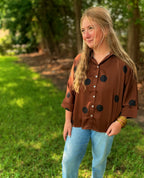 Leighton Silky Dot Top