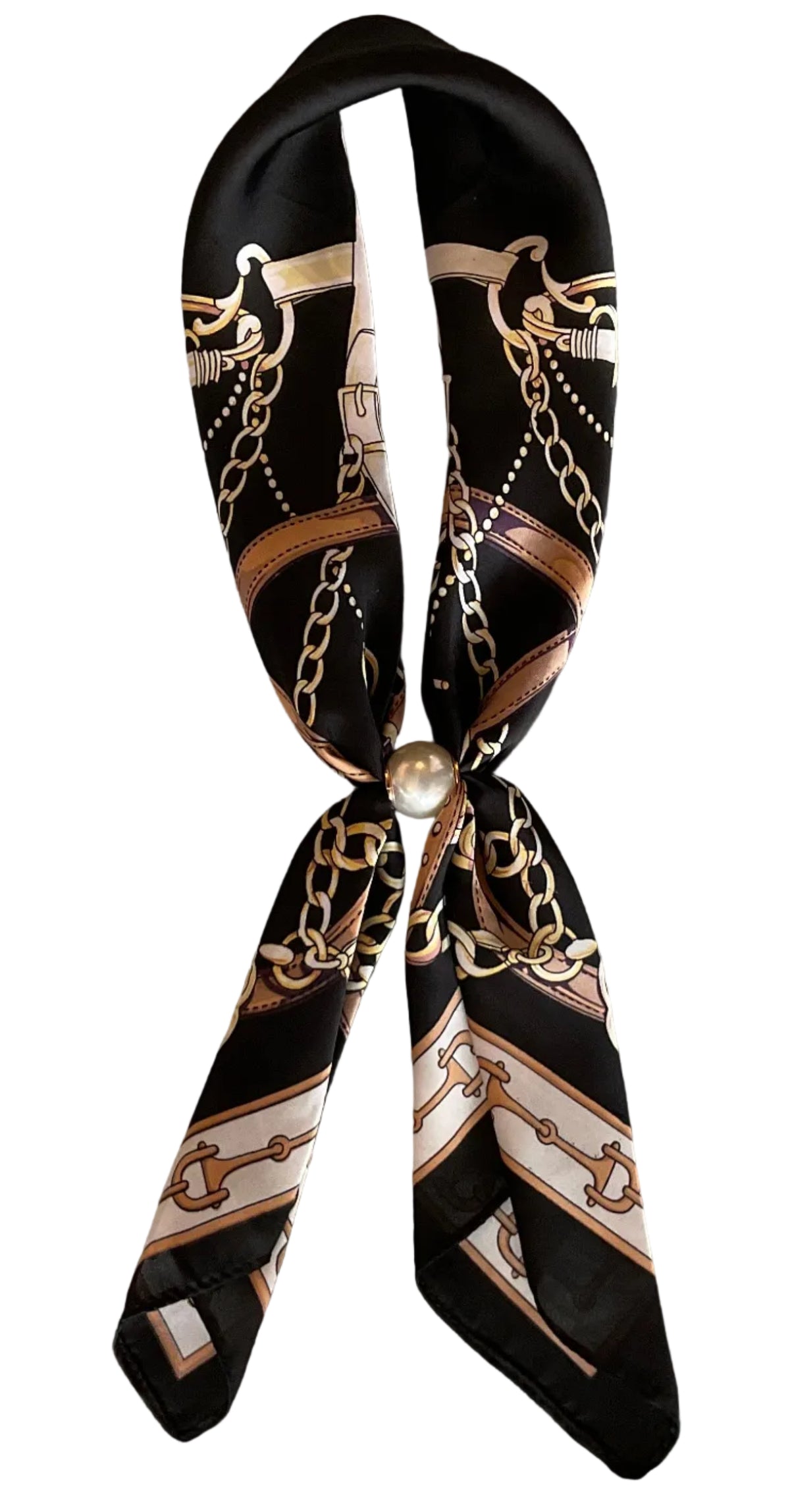 Magnetic Pearl Scarf Necklace