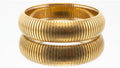 Large Gold Watchband Bangle