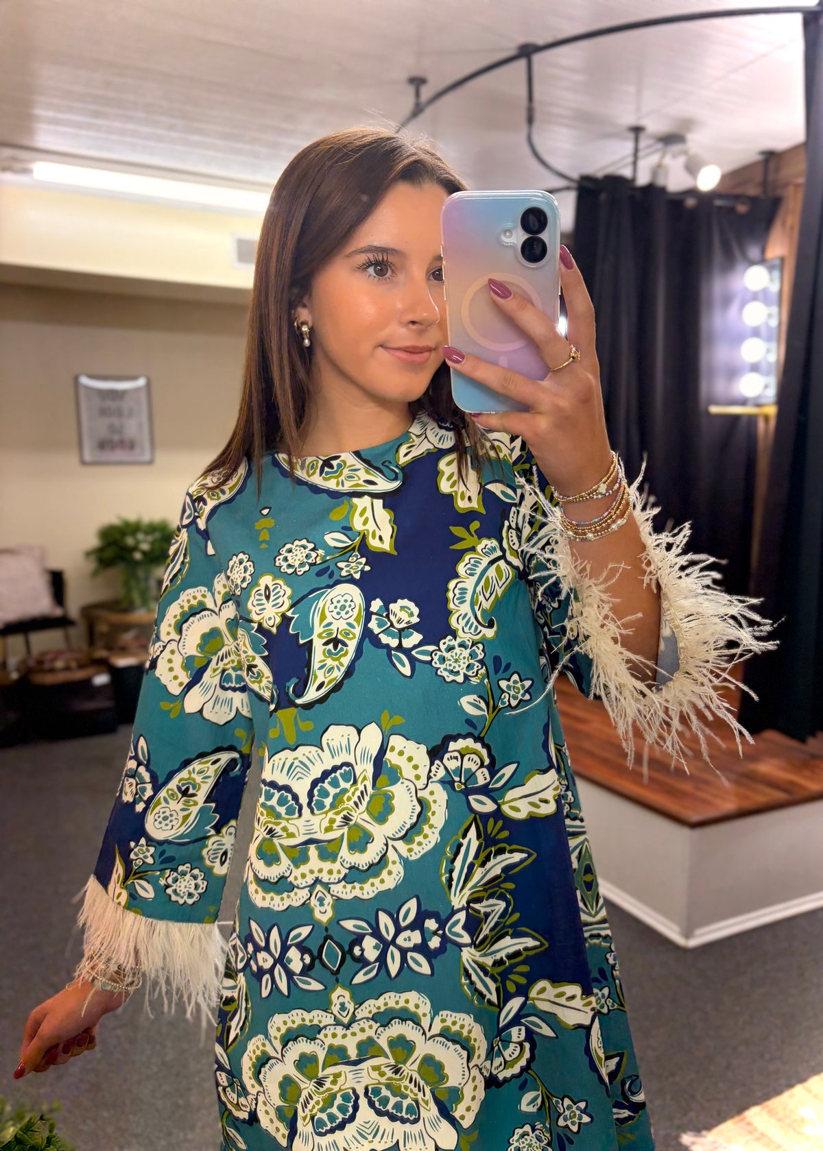 Paisley After Dark Feather Dress