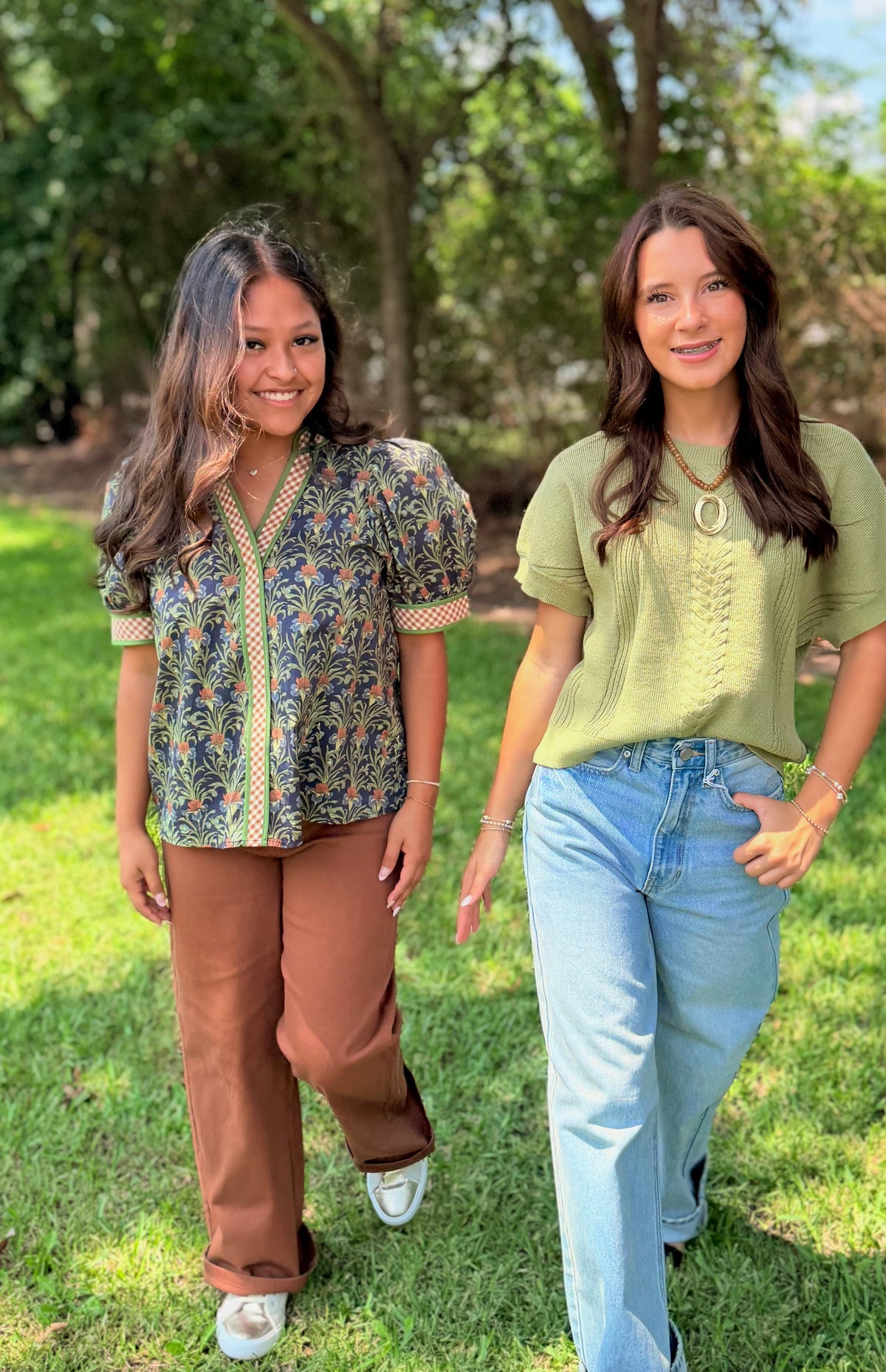 Navy Posie Top