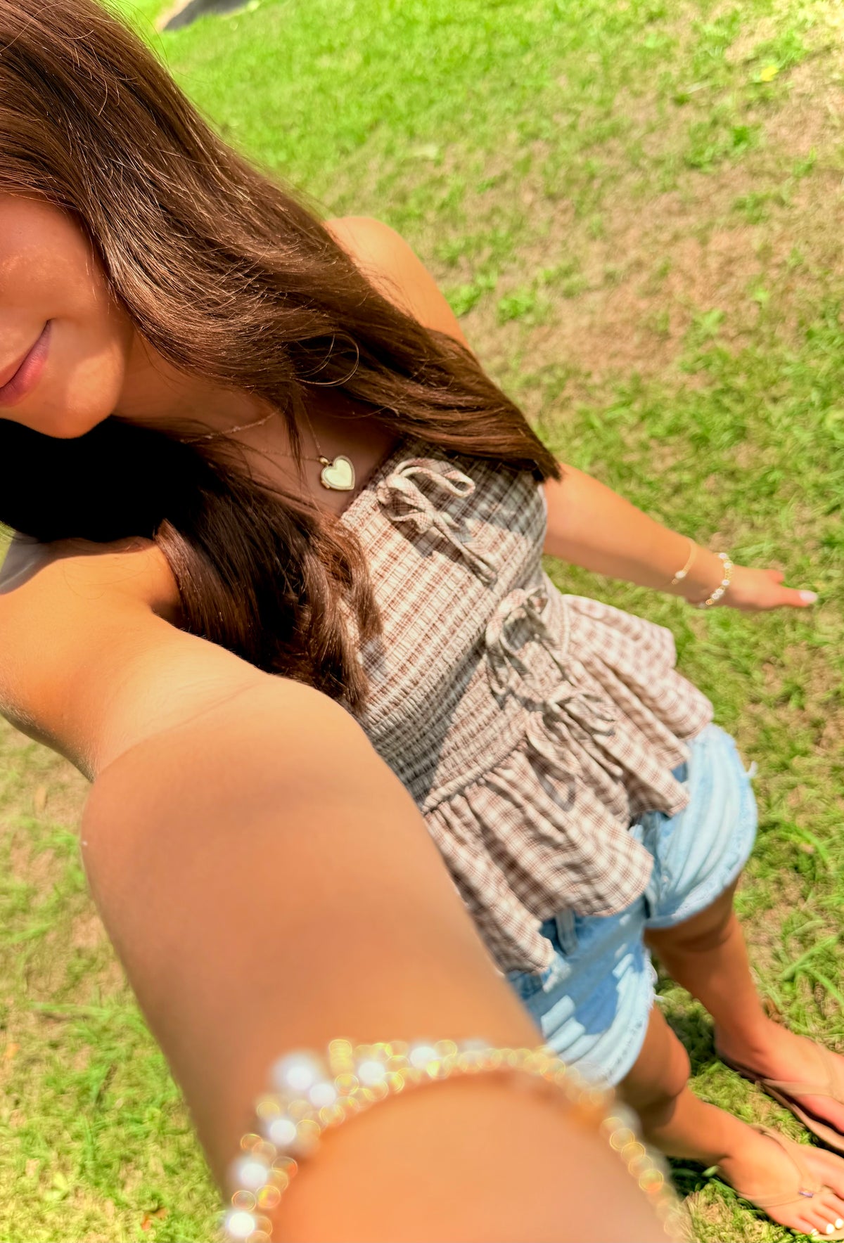 Savannah Plaid Top