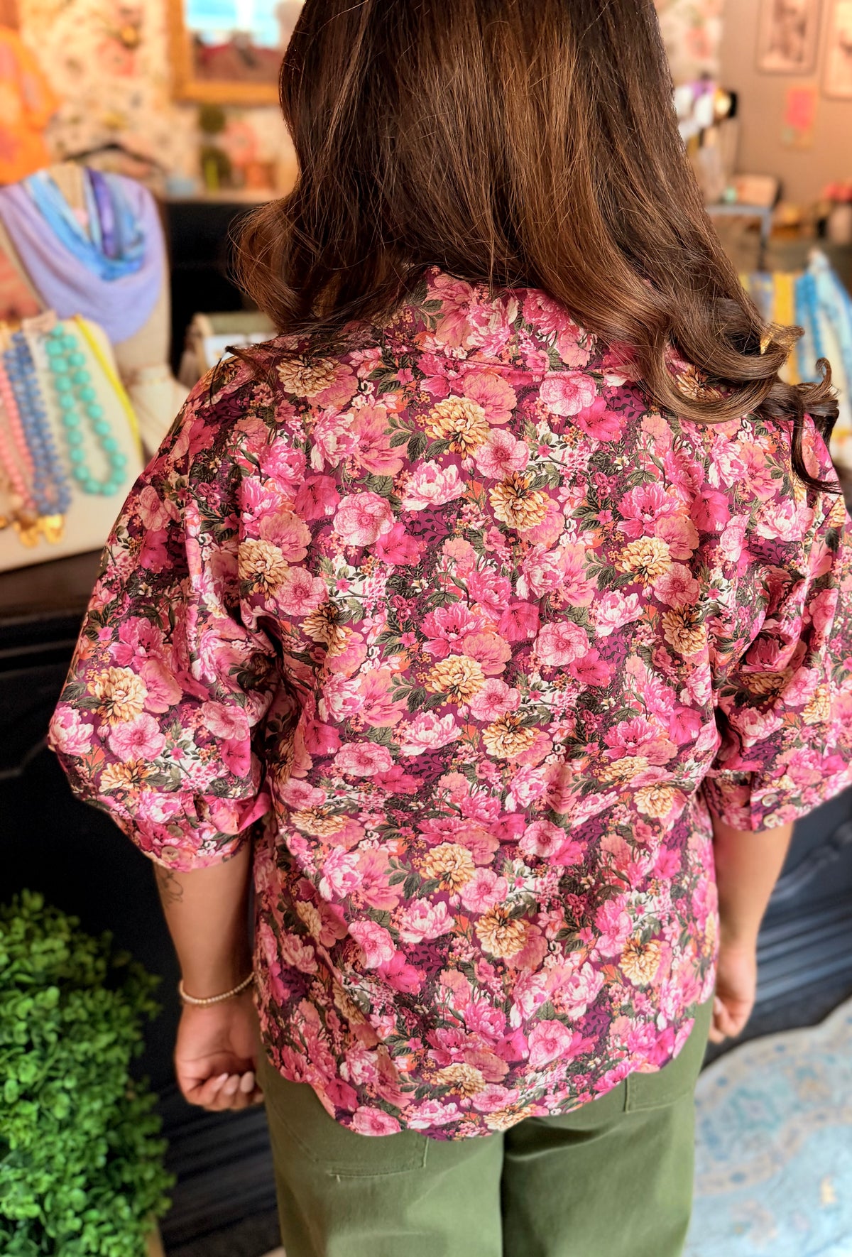 Vivienne Magenta Top