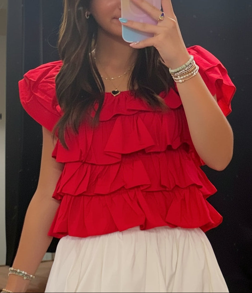 Tansy Tiered Ruffle Top