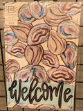 Oyster Welcome Garden Flag