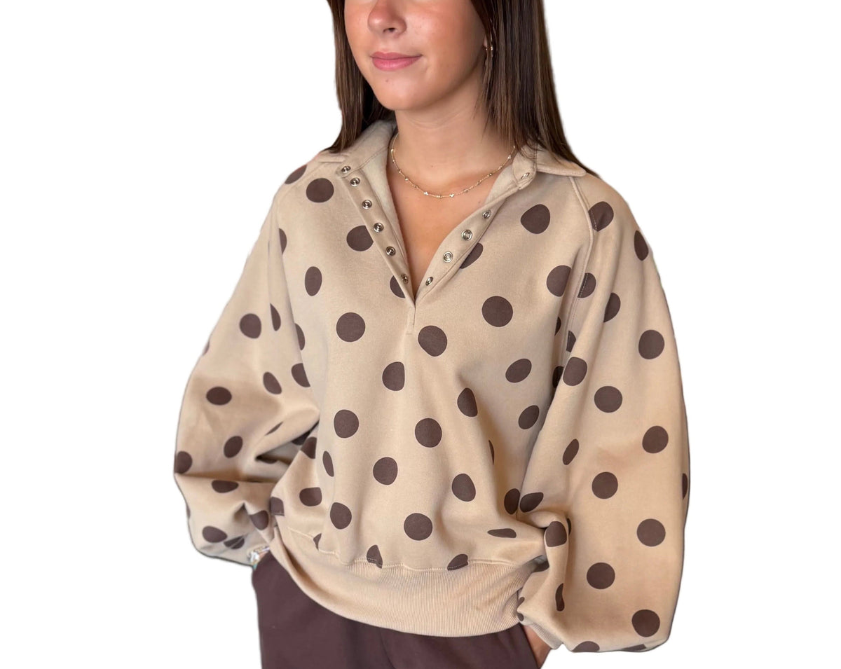 Polka Dot Half-Snap