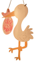 It's a Girl Stork Door Hanger