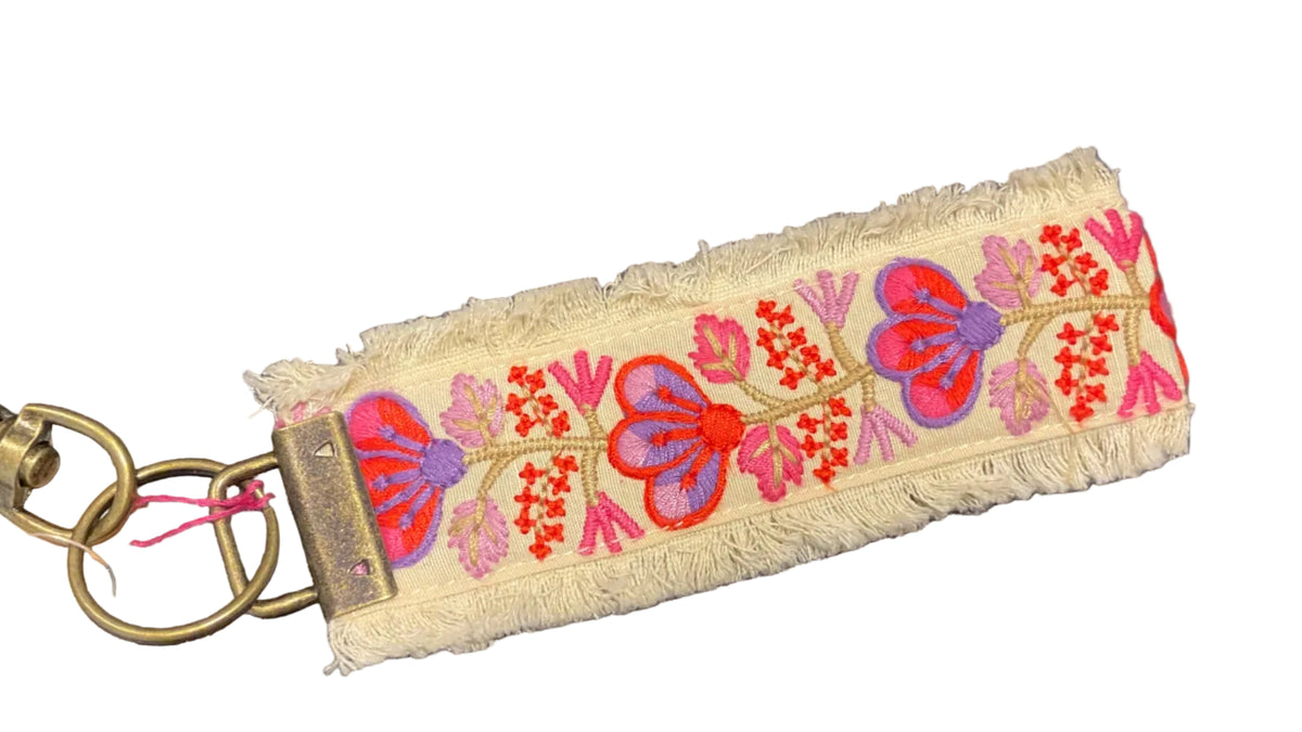 Natural Life Embroidered Keychain