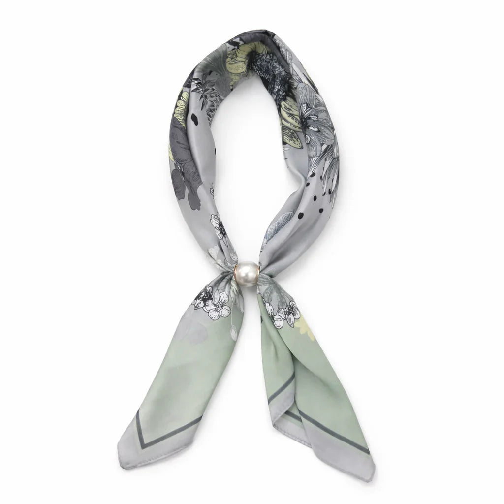 Magnetic Pearl Scarf Necklace