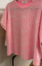 Hailey Pink Flower Top