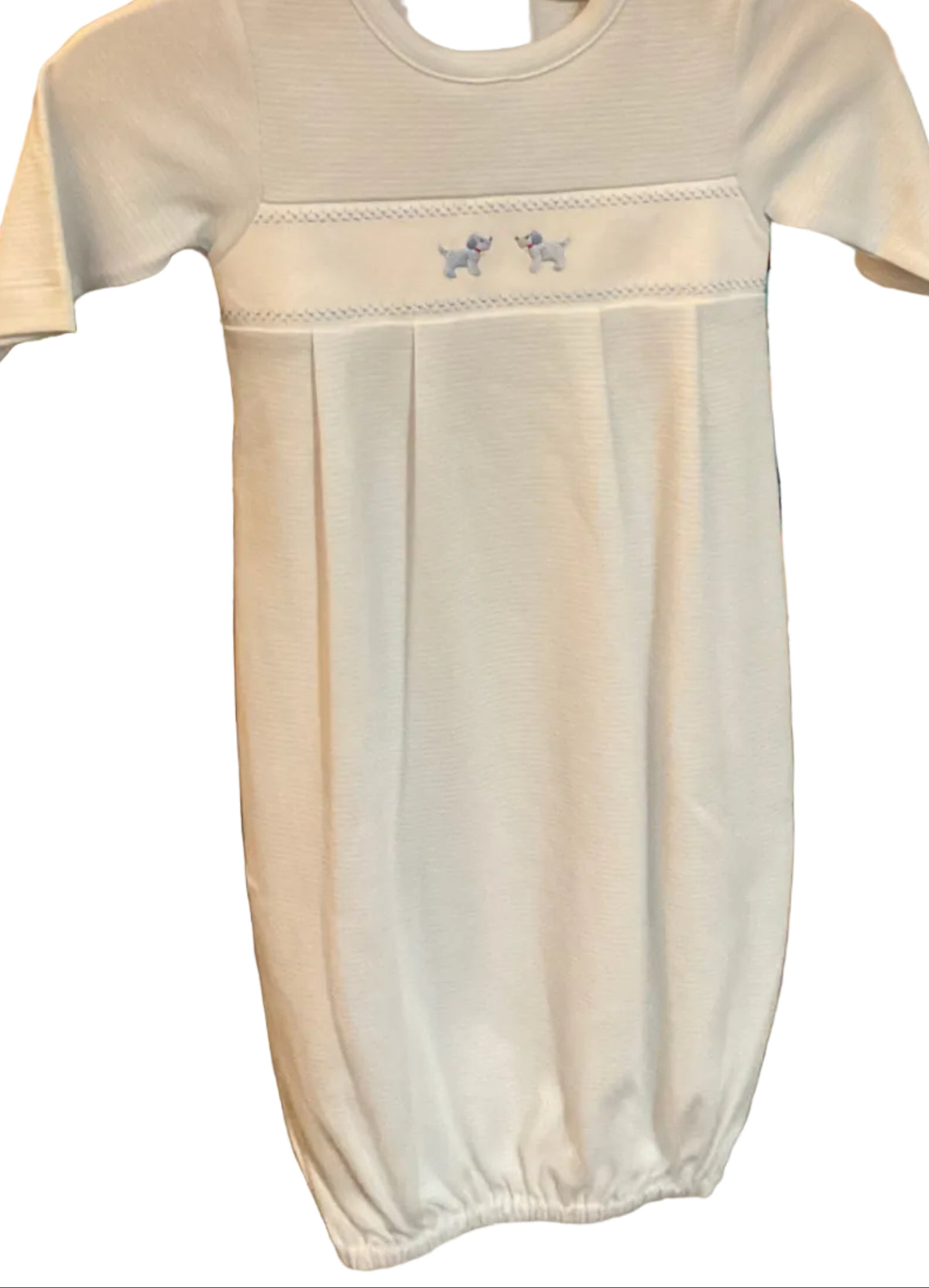 Kissy Kissy Blue Puppy Love Pima Cotton Gown