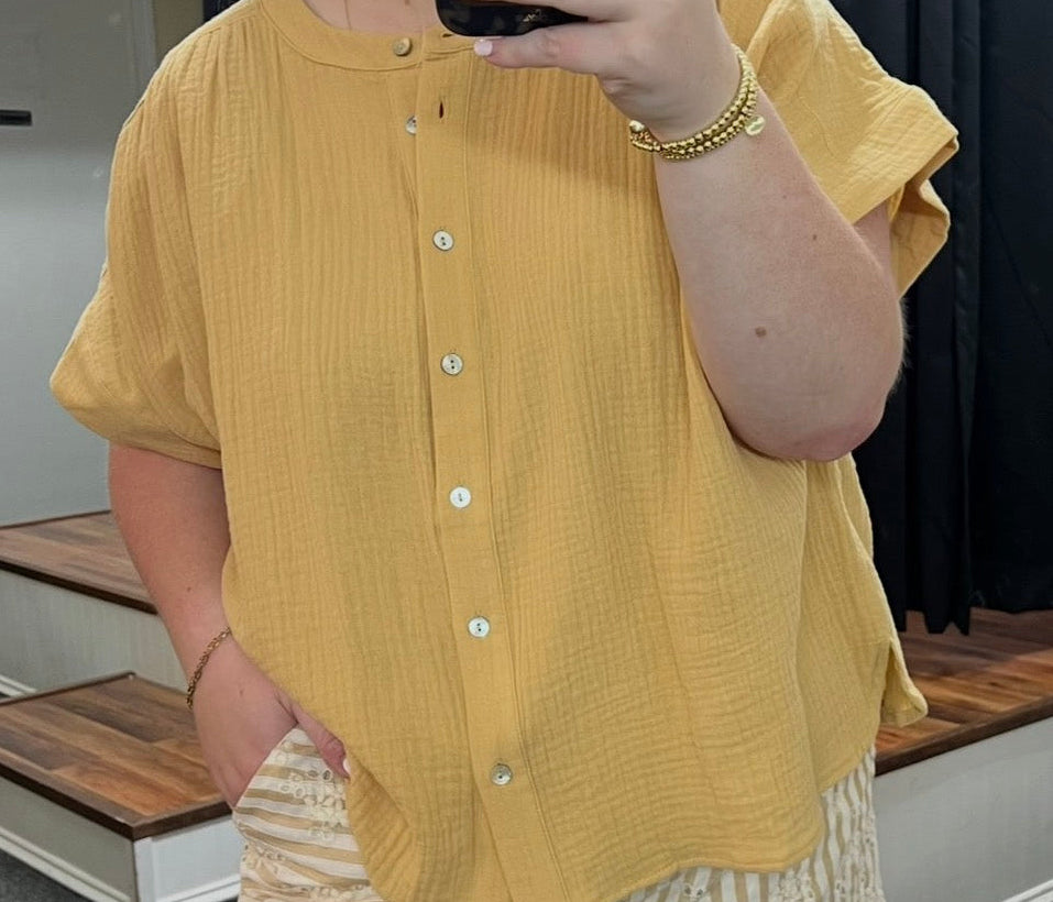Charolette Cotton Button Top