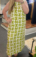 Marietta Geometric Sleeveless Midi