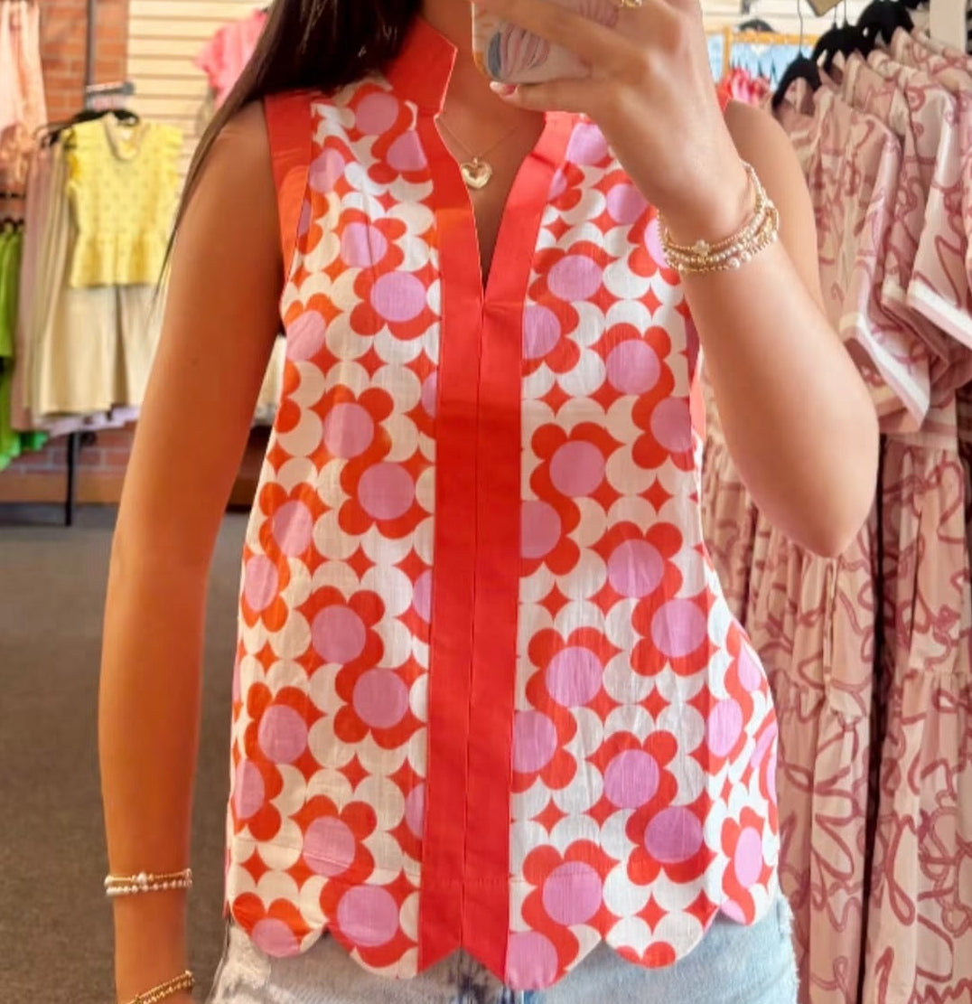 Zoey Coral Reef Top