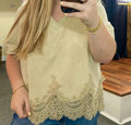 Alexis Lace Hem Top