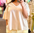 Anna Flower Trim Top