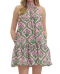 Paisley Pink Garden Halter Dress