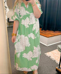 Layla Green Floral Midi