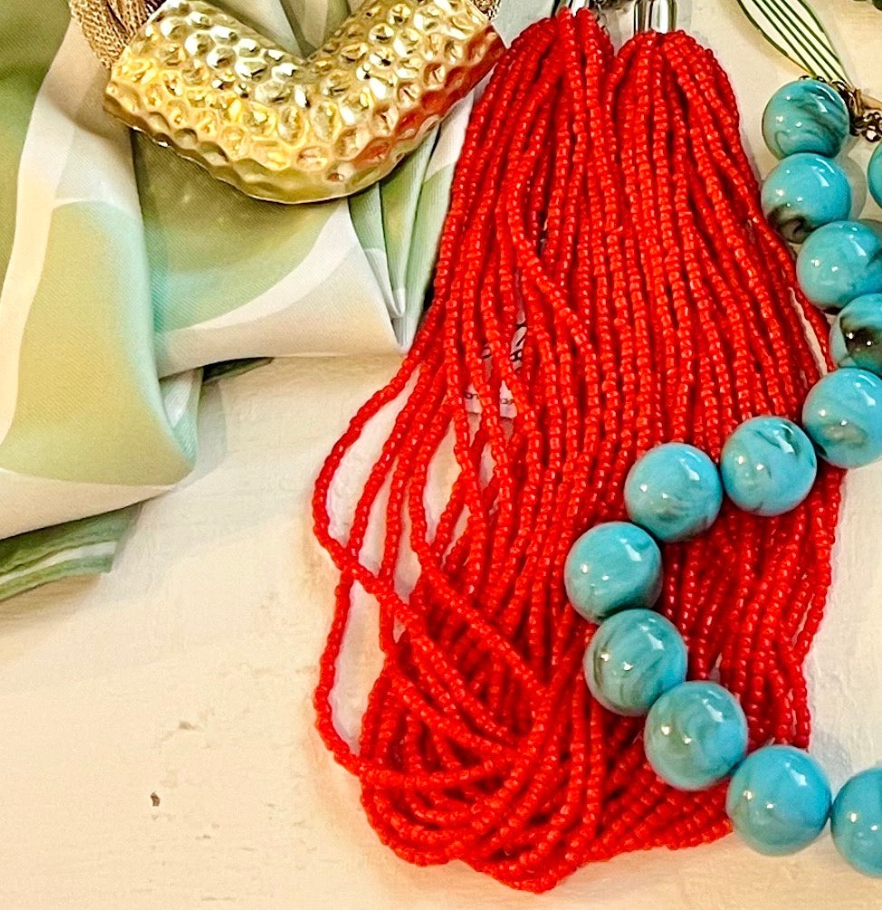 Hart Designs Multi Strand Mini Bead Necklace