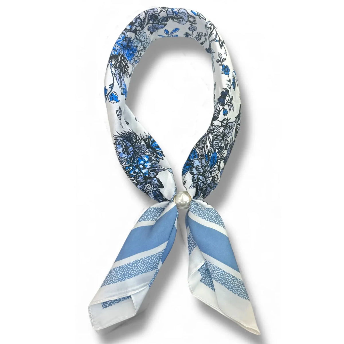 Magnetic Pearl Scarf Necklace