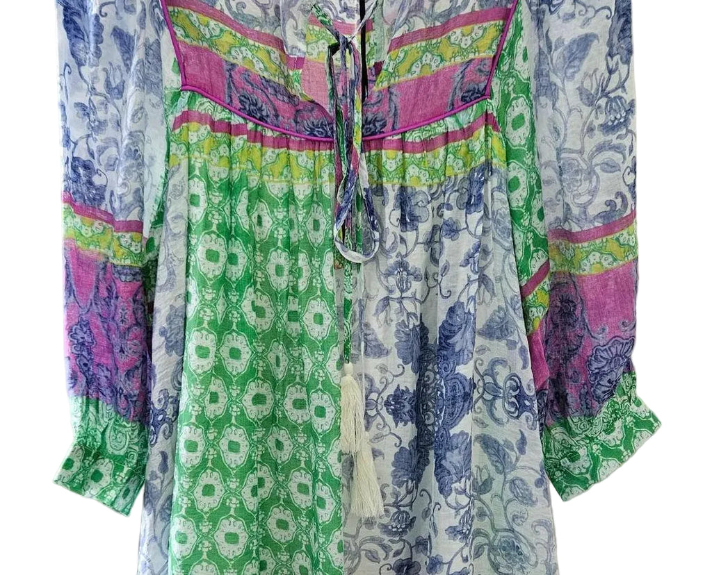 Ella Patchwork Short Dress