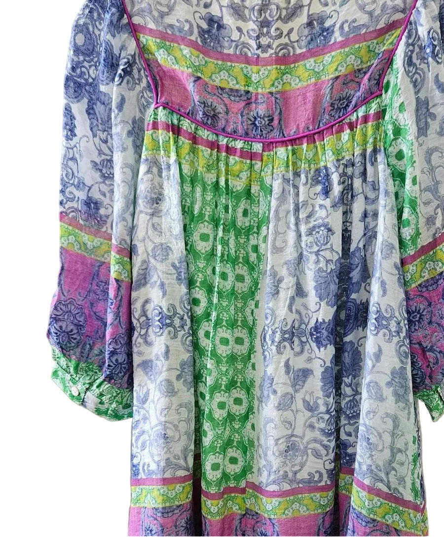 Ella Patchwork Short Dress