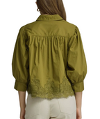Olive Martini Lace Top