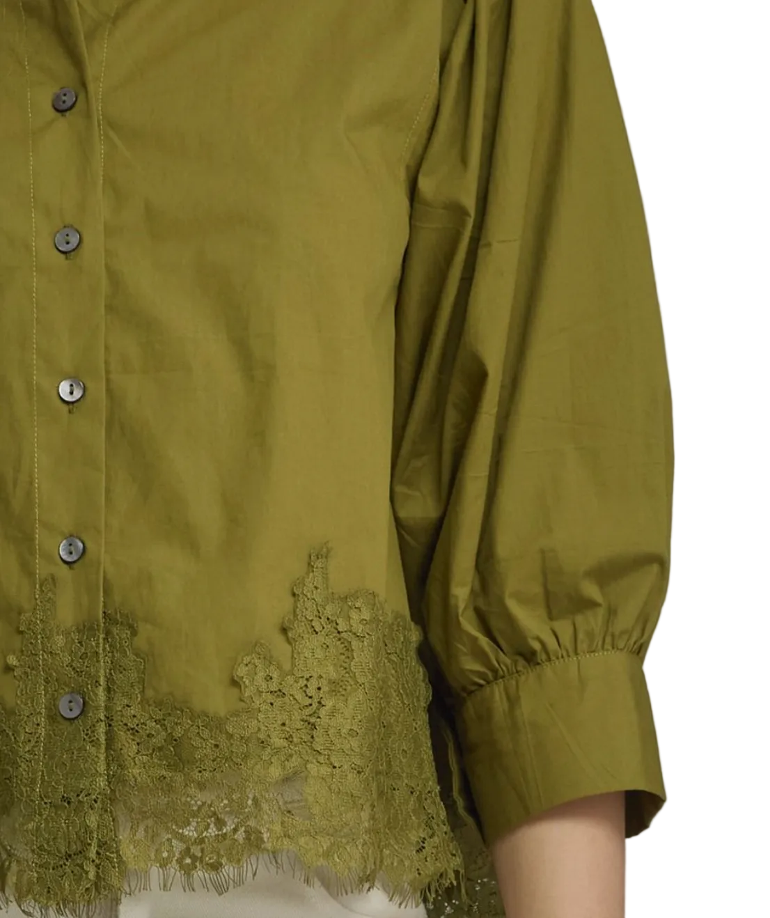 Olive Martini Lace Top