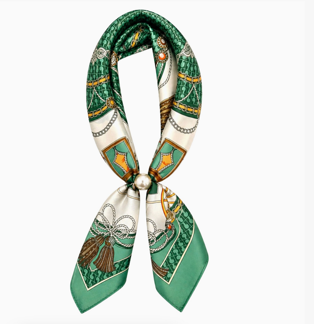 Magnetic Pearl Scarf Necklace