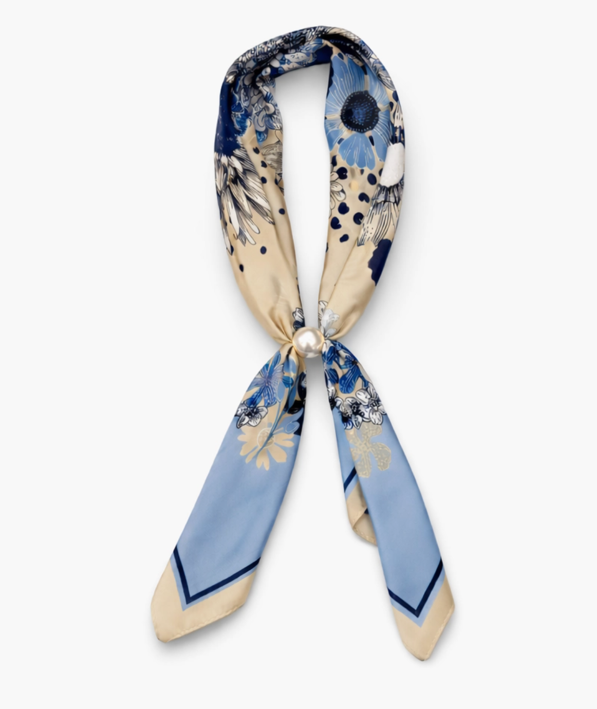 Magnetic Pearl Scarf Necklace